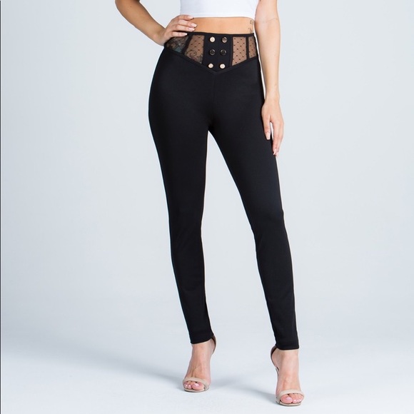 “Lattice” straight leg pants - Picture 2 of 4